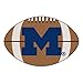FANMATS NCAA University of Michigan Wolverines Nylon Face Football Rug , 22