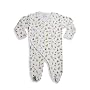 Bambolino - Newborn Baby Girls Long Sleeved Footed Coverall, White, Multi