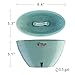 Santino Self Watering Planter CALIPSO Oval Shape L 9.4 Inch x H 5.1 Inch Cream/White Indoor Flower Pot for All House Plants, Flowers, Orchids