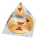 NCAA Crystal Pyramid with Logo Image on Bottom