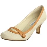 Steve Madden Womens Vyceroy Pump,Natural Linen,7 M