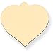 14K Gold Heart Stamping Disc 0.018