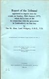 Report of the tribunal appointed to inquire into the events on Sunday, 30th January 1972, which led to loss of life in connection with the procession in Londonderry on that day