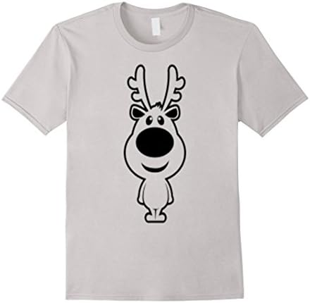 Men's rudolf raindeer T-shirt 2XL Silver