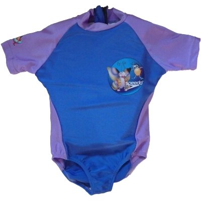 Girls Blue Speedo Polywog Swimming Suit Floaty Buoy