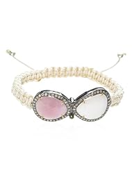 18kt Gold Sapphire Macrame Bracelet Fashion Jewelry