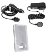 Car Charger + Travel charger + Crystal Clear Case for Microsoft Zune 120GB