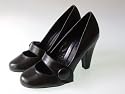 Vintage Look Pumps Mary Janes Schwarz (P88)