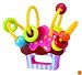 Alex Squiggle Cake Wooden Rattle