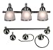 Checkolite 19371-71 3-Light Bath in a Box, Brushed Nickel