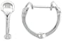 Sterling Silver Dee Ring Snaffle Bits Huggie Earrings, 3/4" (20mm)