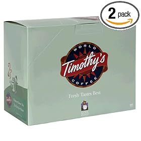 Timothy's World Coffee Chinese Green Tea, K-Cups for Keurig Brewers, 24-Count Boxes (Pack of 2)