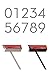 modbox USA Modern Mailbox Numbers, Custom Cut to Order, Set of 2 (Silver)