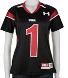 Utah Utes -No. 1- Women's Black Under Armour Replica Jersey