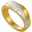 Two Tone Gorgeous Men's Diamond Band