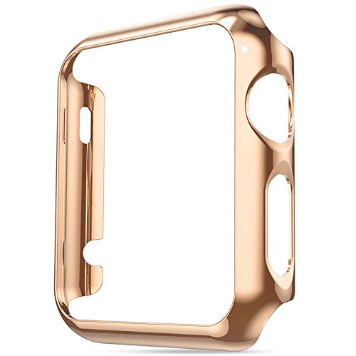 Apple watch case, evco 38mm/42mm super thin pc plated c…