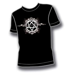 H.I.M. BARBED WIRE T-SHIRT (BLACK) -SMALL