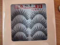 Model 21 False Fake No. 8 Eyelashes 10 Pairs