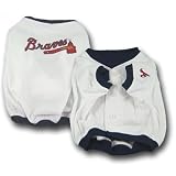 Atlanta Braves Dog Puppy Jersey LARGE L Officially Licensed MLB Baseball