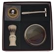 Colonel Conk Model 232 Santa Fe Shave Cup, Deluxe Boar Brush, Chrome Razor, and Soap