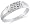 Size 4 - 10k White Gold Diamond MENS Wedding Band OR Fashion Ring - w/ Channel Set Round Diamonds - (1/8 cttw)