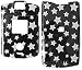 Glitter Stars on Black - Motorola RAZR V3 V3c V3m Hard Case - Protective Faceplate Cover