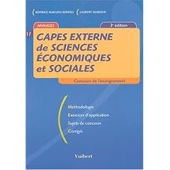 CAPES externe de Sciences Economiques et Sociales
