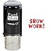 ExcelMark Round Teacher Stamp - Show Work! - RED Ink