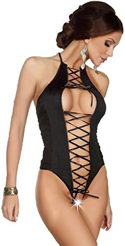 G1C Sexy women laugh black underwear Halter fitting underwear