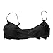thinkbest Women Summer Sun Beach Swim Bandeau Triangle Push-Up Padded Bikini Suit Black UK(6-8)