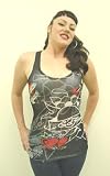 Ed Hardy - Ed Hardy Knits Christian Audigier Ed Hardy True Love Tattoo Ladies Tank Small