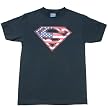DC COMICS SUPERMAN "AMERICAN FLAG SHIELD" Licensed Tee