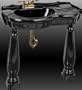 Black Bathroom Sinks Black Vitreous China, Southern Belle Sink Two Roman Legs Centerset