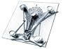 Contek Retro Bathroom Scale