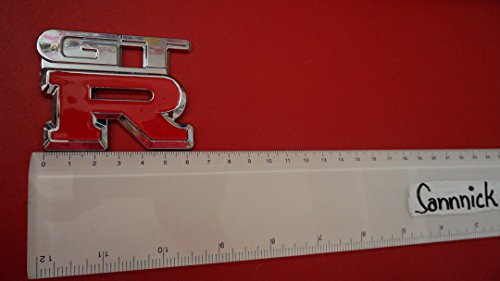 Nissan GTR Car Race Sport ABS BADGE EMBLEM RED CAR AUTO VOITURE ABZEICHEN EMBLEME STICKER CHROME DECAL DECO LOGO uk
