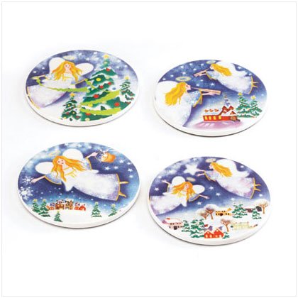 Christmas Angel Coasters - Style 37706