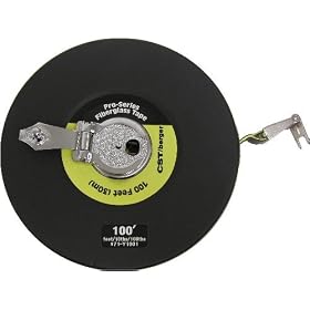CST Berger 71-Y1001 Pro-Series PVC Coated Fiberglass Tapes, 100', 10ths by CST/Berger