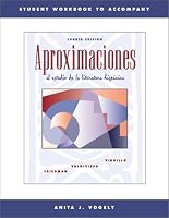 Student Workbook to Accompany Aproximaciones al Estudio de la Literatura Hispanica