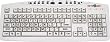 Keys-U-See Large Print English Wired USB Computer Keyboard - Ivory White Beige Keys with Large Black Letters