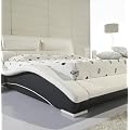 Designerbett N0WB 180x200 White-Black