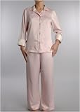 Review   / Natori Sleepwear White Label Belle notch pajama set