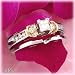 14K White/Yellow Gold .50 CTW Diamond Bridal Set