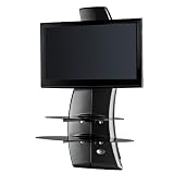 Meliconi - Ghost Design 2000 - Support mural pour TV Plasma / LCD pour Sony / Samsung / Toshiba / LG / Philips - Noir Carbone