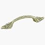 NATURAL ELEGANCE BP1330-O77 Amerock Natural Elegant Leaf Pull, 3-Inch Centers, Burnished Brass