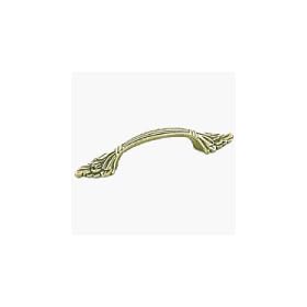 NATURAL ELEGANCE BP1330-O77 Amerock Natural Elegant Leaf Pull, 3-Inch Centers, Burnished Brass