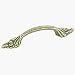 Amerock Natural Elegant Leaf Pull, 3-Inch Centers, Burnished Brass #BP1330-O77