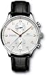 IWC Portuguese Chrono Automatic Steel Black Mens Watch IW371401