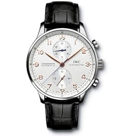 Click here to buy IWC Portuguese Chrono-Automatic Steel Black Mens Watch 3714-01 by IWC.