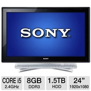 Sony VPCL23BFX/W 24-Inch All in One Desktop (White)