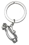 Sterling Silver Key Holder with Golf Bag